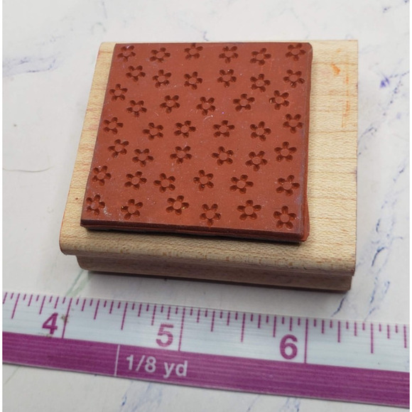 Stampin' Up! Dotted Daisy Flower Collage Wood Mounted Rubber Stamp - Picture 6 of 7